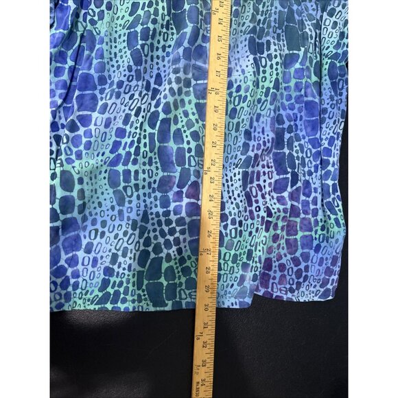 Tropical Tantrum Button Up Shirt Mens XL Blue Multicolor Print Hawaiian Tropical - Picture 7 of 7